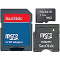 SanDisk 1GB microSD Card Plus Adapter