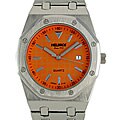 Helbros By Jules Jurgensen Men's Orange Dial Watch