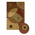 Hand-tufted Contemporary Lucine Wool Rug (8' Round)