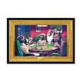 C.M. Coolidge Dogs Playing Poker Framed Posterz