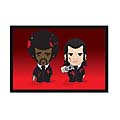 Pulp Fiction 'Vincent and Jules Cartoon' Framed PosterZ
