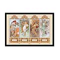Alphonse Mucha 'Four Seasons' Framed PosterZ