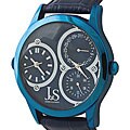 J&S Dual-time Men's Blue Watch