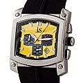 J&S Men's Chronograph Steel Rubber Watch
