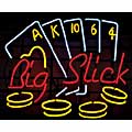 'Big Slick' Poker-themed Neon Sign