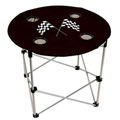 Black Checker Flag Folding Table