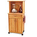 Microwave Space Saver Cart with Drawer