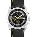 Giordano Men's Chronograph Black Leather Watch