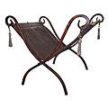 Handcrafted Leather & Metal Magazine Rack