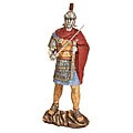 Hand-painted Roman Warrior with Sword Statue