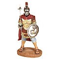 Hand-painted Roman Warrior with Spear Statue