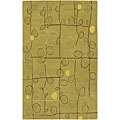Hand-tufted Clover Collection Wool Rug (8' x 11')