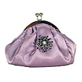 Mad Bags Lavender Puff Clutch