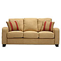 Fendor Butter Microfiber Twill Modern Sofa
