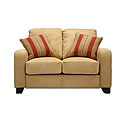Fendor Butter Microfiber Twill Modern Loveseat