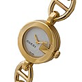 Gucci Women's Silver Dial 18k Goldplated Watch