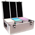 Silver 600-disc CD-DVD Aluminum DJ Storage Case