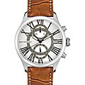 Giordano Men's Chrono Brown Leather Watch