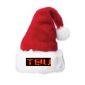 Red LED Word-scrolling Santa Hat