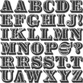 Wood Grain Alpha Clear Stamps (Set of 38)
