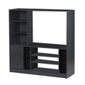 Black Space Saver Entertainment Center