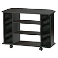 Black TV Cart with Casters