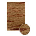 Hand-knotted Contemporary Aura Wool Rug (8' Round)