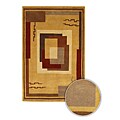 Hand-knotted Aura Contemporary Wool Rug (8' x 11')