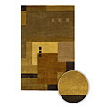Hand-knotted Contemporary Aura Wool Rug (8' x 11')