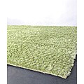 Hand-woven Majesta Lime Green Wool Rug (5' x 8')