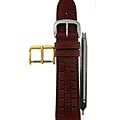 Tan Genuine Leather 20 mm Extra Buckle Watch Strap