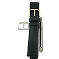 Black Teju Lizard Leather 20 mm Watch Strap Kit