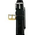Black Calfskin 22 mm Watch Strap w/ Extra Buckle