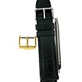 Black Alligator 22-mm Watch Strap w/ Extra Buckle