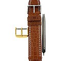 Tan Alligator 22-mm Watch Strap with Extra Buckle