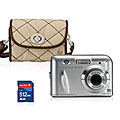 HP 6MP Camera with 512MB Card and Designer Beige Case (Refurb)