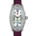 Michele Women's Diamond Violet Alligator Watch