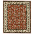 Traditional Hand-tufted Wool and Silk Rug (5' x 8')