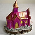 Limoges Hand-painted French Church Keepsake Box