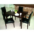 Eveleen Light Cappuccino 5-piece Dining Furniture Set
