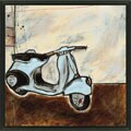 Joel Ganucheau 'Vespa I' Framed Canvas Art