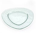 Fusion Triangle Frosted Plate (Case of 6)