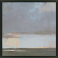 Kim Coulter 'Violet Sky II' Framed Canvas Art