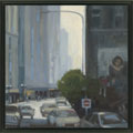 Kim Coulter 'Downtown II' Framed Canvas Art
