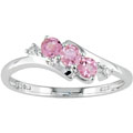 10k White Gold Pink Tourmaline Ring