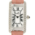 Lucien Piccard 'Dolce Vita' 14k Gold Pink Watch