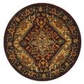 Classic Herize Red Wool Rug (3'6 Round)