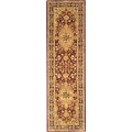 Hand-tufted Heritage Tabriz Red/ Black Rug (2'3 x 6')