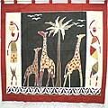 Traditional Savanna Giraffe Wall Hangings (Zambia)