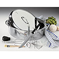 Complete Stainless Steel Roaster Set